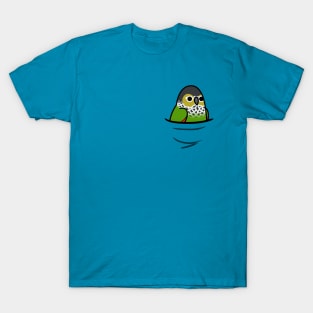 Too Many Birds! Pocket Black-Capped Conure T-Shirt